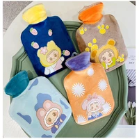 new water injection hot water bag warm belly hands and feet cute cartoon girl simple explosion proof portable hot water bag