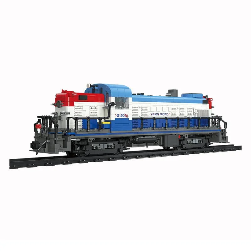 

The GE Dash 8-40c Doomsday Track Railway Steam Train Locomotive Car Vehicle Model Building Blocks Bricks MOC Set Gifts Kids Toys