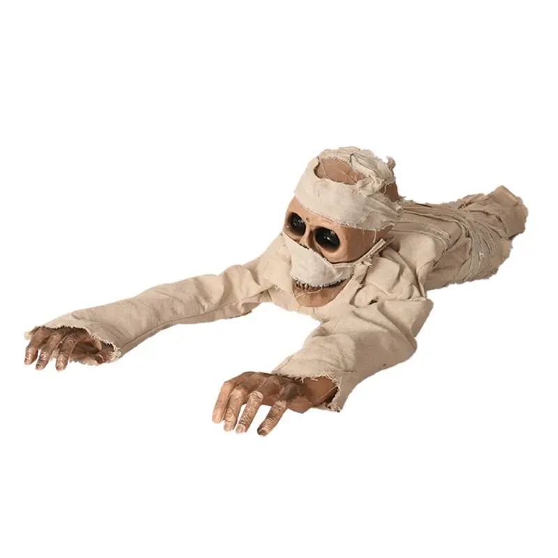 

Electronic Creepy Mummy Voice Control Induction Scary Halloween Crawling Ghost