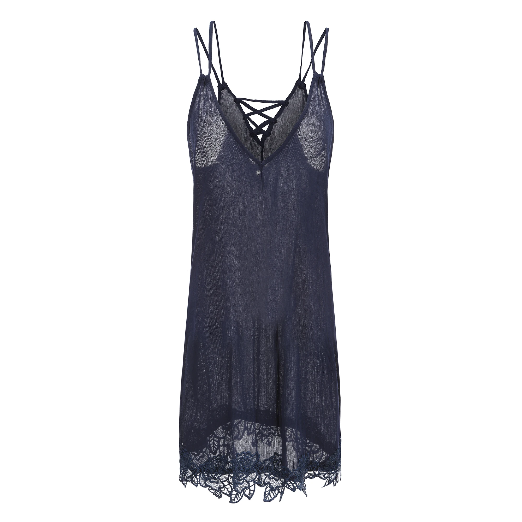 Женское платье с V-образным вырезом сексуальное кружевное в европейском и