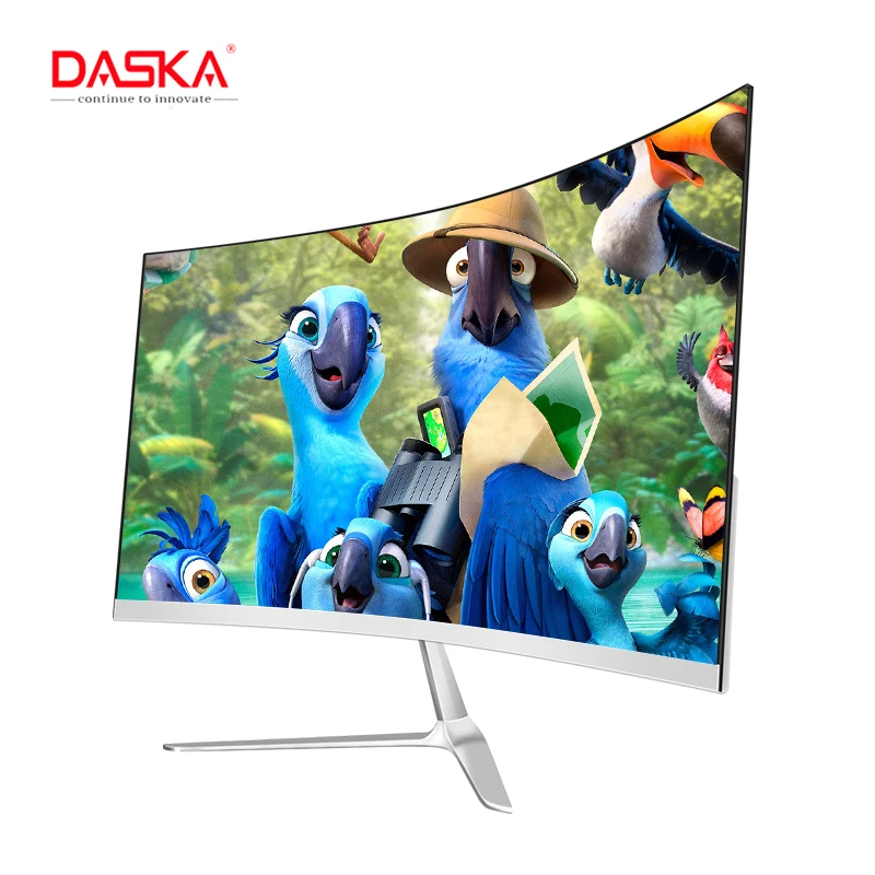 

DASKA 24 Inch Curved LCD Monitor Gaming Competition 24" 27"Led Computer Display Screen Full Hdd Input 2ms Respons HDMI/VGA