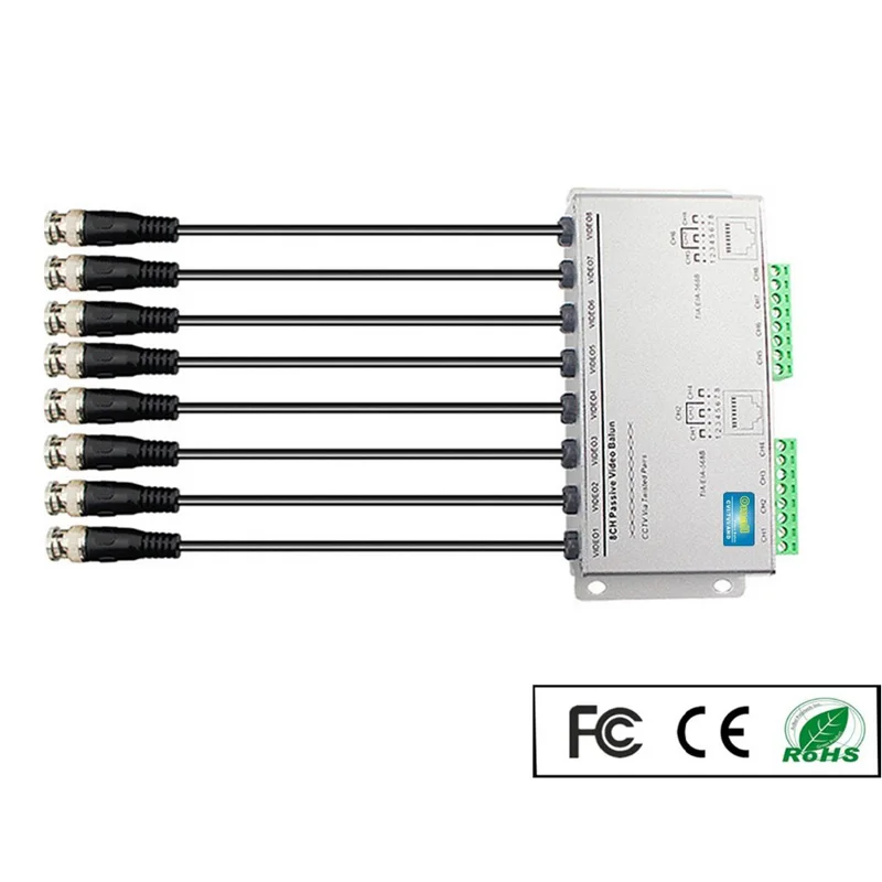 Pripaso 8 CH HD 720 P/1080 P пассивный видео балун трансивер RJ45 BNC UTP Cat5/5e/6 кабель передачи видео для камеры видеонаблюдения DVR