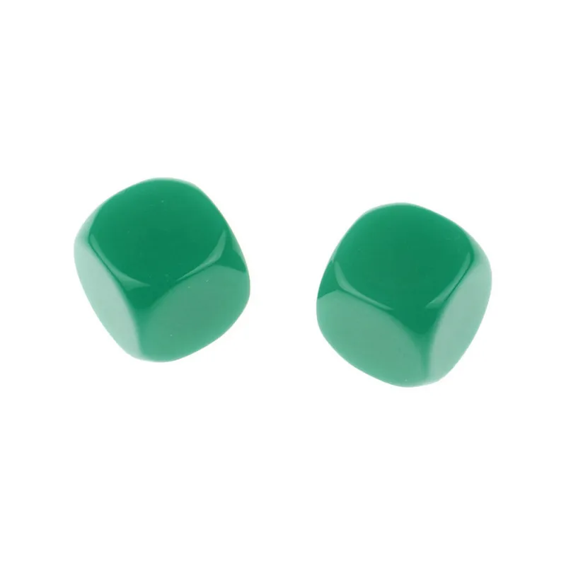 

10Pcs/set Foreign Trade New High-grade Green Light Plate Rounded Dice Toy Accessories 1.6CM