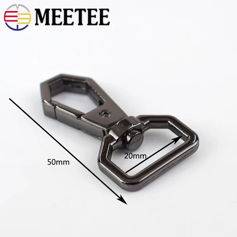 Meetee 4/10 шт 20 мм металлическая сумка защелкивающаяся застежка Застежка Пряжка DIY