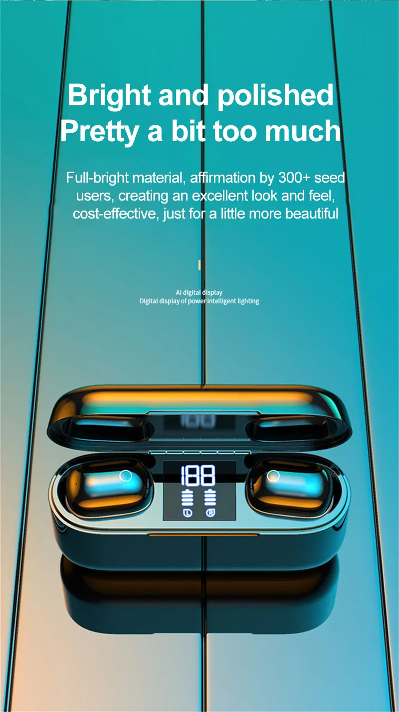 Беспроводная Bluetooth-гарнитура M2 TWS с сенсорным экраном 5 0 дюйма | Электроника