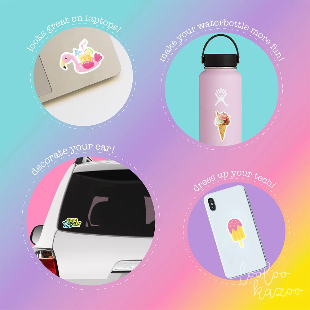 50 Uds Vaporwave estilo de arte pegatina para ordenador port&aacute;til Skateboard equipaje refrigerador Notebook casco de juguete pegatinas de dibujos animados F5-5