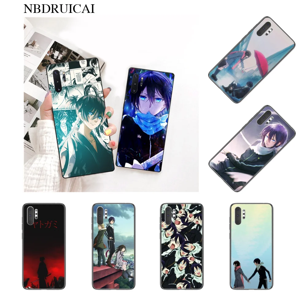 NBDRUICAI Noragami yato аниме чехол с рисунком черный мягкий для телефона Samsung Note 3 4 5 7 8 9 10 pro