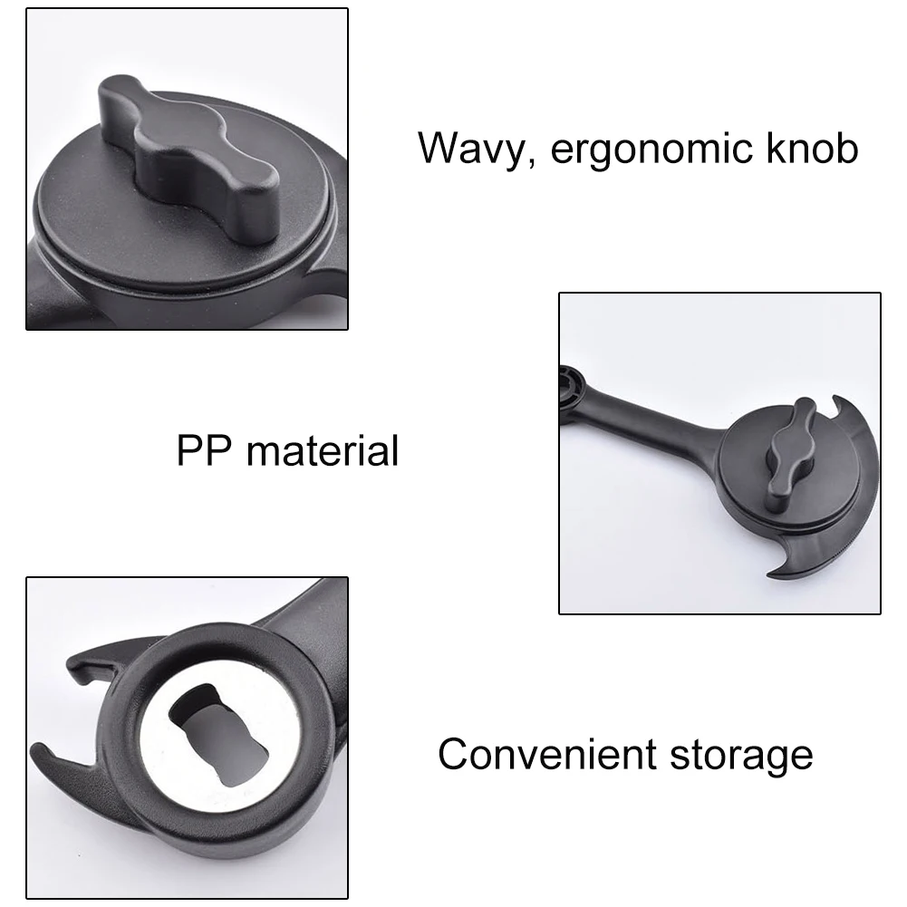 

3-In-1 Stainless Steel Can Opener Bottle Opener Can O Grip Opener Handheld Manual Beer Opener Kitchen Bar Tool 2021 NEW