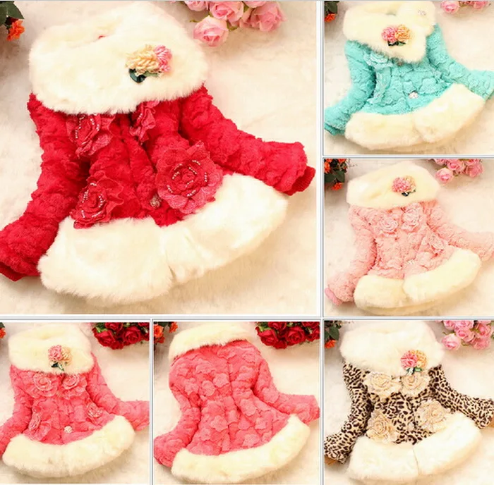 Детское пальто из искусственного меха зимняя верхняя одежда утепленное меховое