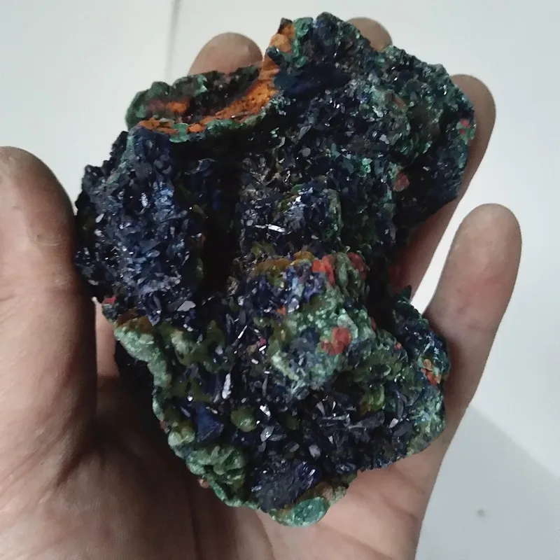 Высококачественный натуральный камень azurite и малахит симбиотические минералы