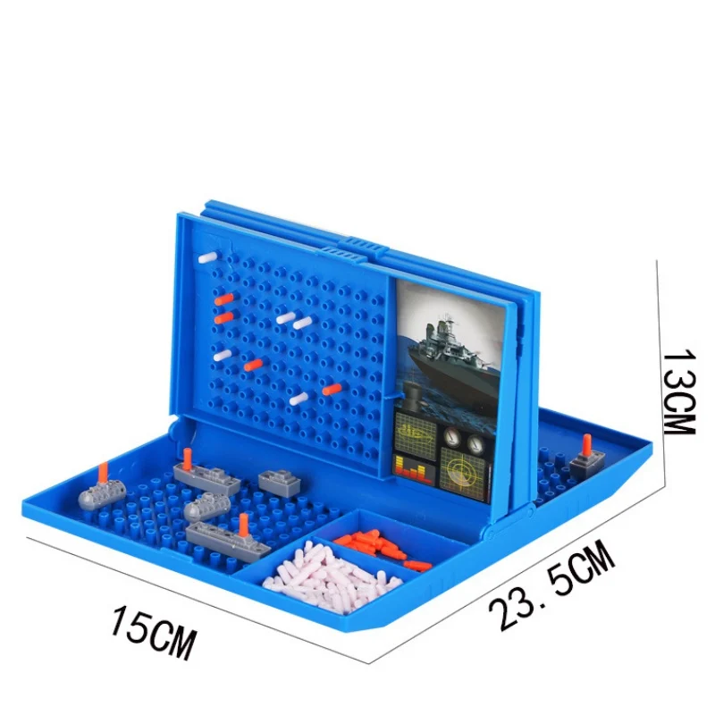 Classic Sea Battle Ships Strategy Board Game Toys Assistant Growth Cognition Family Parent Child Interactive Decompression |