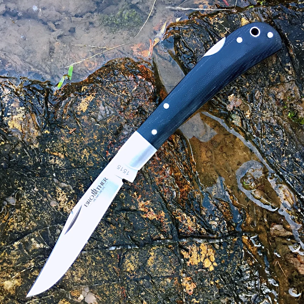 

【1515】Brother Folding Knife Pocket Tactical Hunting Knives G10 Micarta Grip EDC Tool Folder camping EDC tool knives