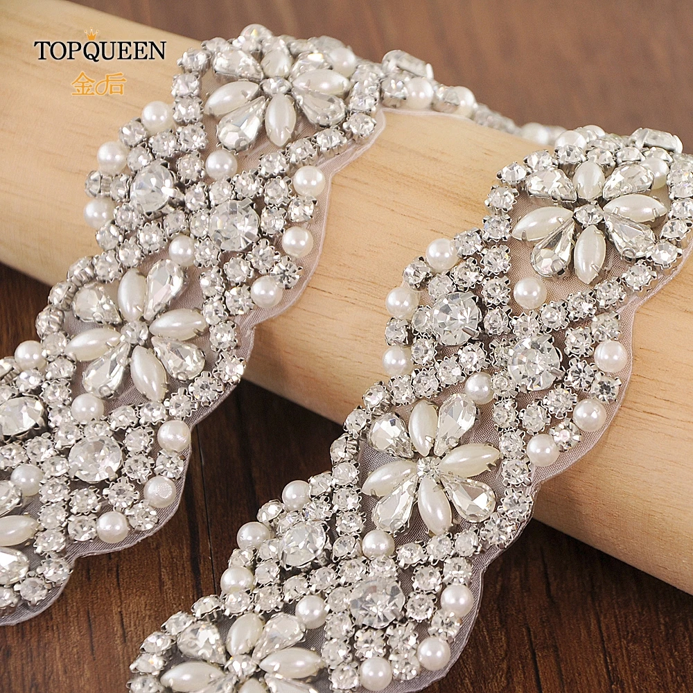TOPQUEEN S04A свадебные ленты, большие размеры, пояс со стразами, широкий пояс невесты, стразы, бусины, пояс невесты, пояс невесты с бриллиантами