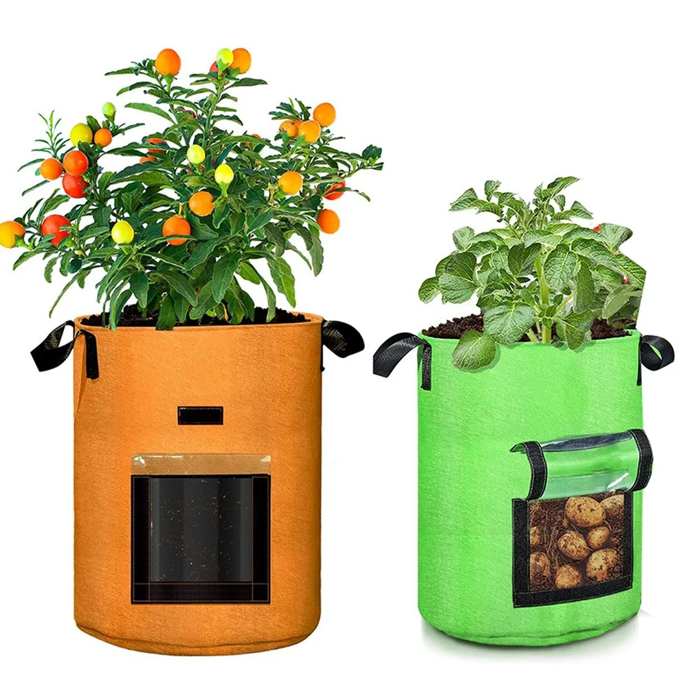 

Potato Grow Bags Tomato Plant Bag Home Garden Vegetable Planter Container