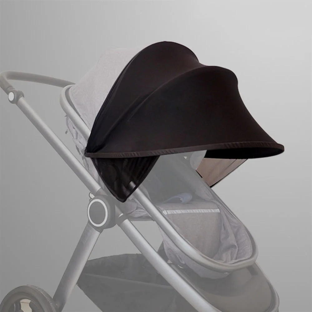 CYSINCOS Baby Stroller Shade Sun Visor Carriage Canopy Cover Newborn Prams Stroller Accessories Sun Hood Windproof Pushchair Cap