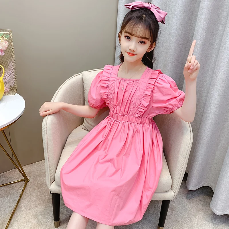 

Children's dresses 2021 summer new girls' dresses cotton children's clothing girls casual wear wholesale