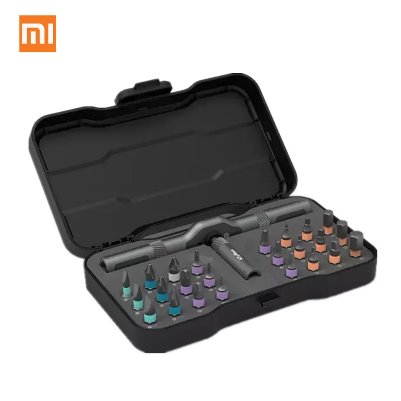 Многоцелевой ключ Трещотка Xiaomi Mijia ATuMan DUKA 24 в 1 отвертка S2 набор магнитных бит