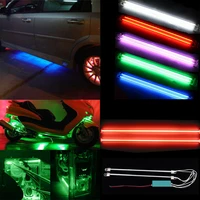 2pcs 1530cm car undercar underbody neon tube light interior motorcycle computer case car styling atmosphere lamp