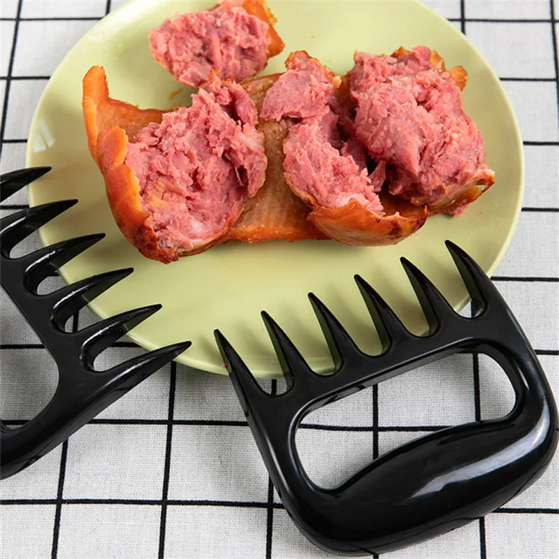 2 шт./компл. в виде медвежьей лапы для резки мяса Творческий Портативный сваренной еды автомат для резки вертел для барбекю, мини-щипцы Кухня инструменты