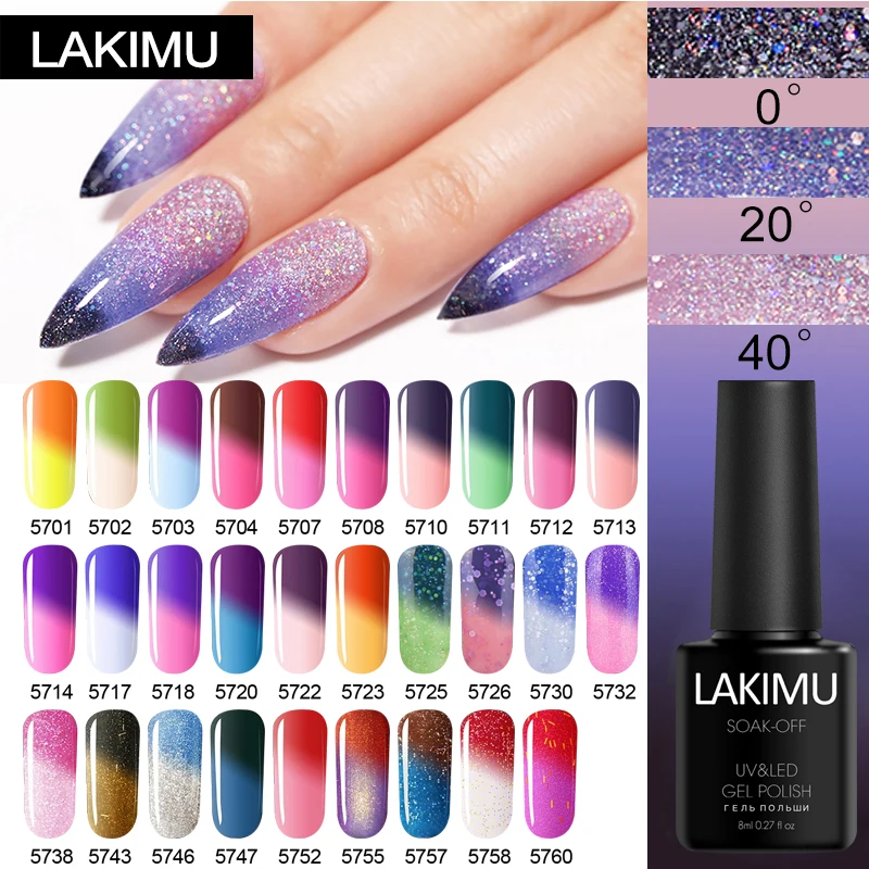 Цветные УФ лаки изменяющий температуру Гель лак для ногтей долговечный