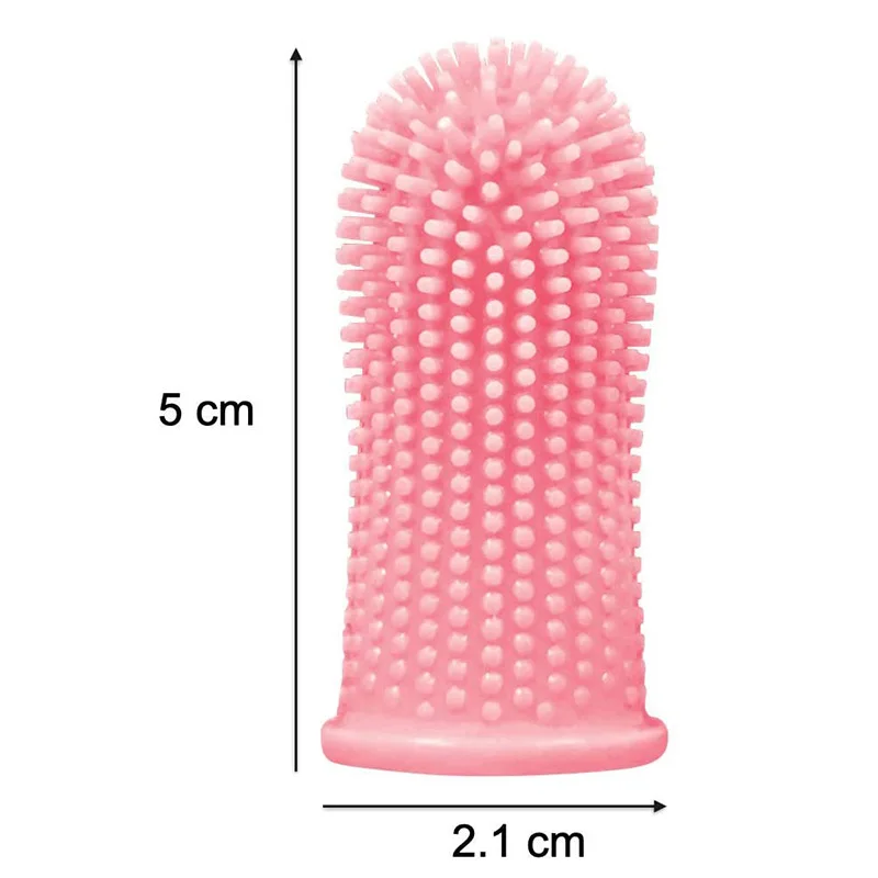 Pet Finger Toothbrush Cat Dog Brush Bad Breath Tartar Dental Care Tool Innovation 360 Degree Clean Silicone Gloves Supplies |