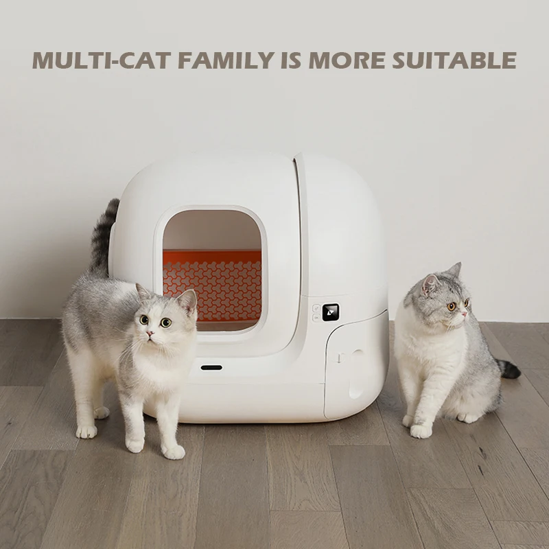PETKIT-caja de arena autom&aacute;tica para gatos, dispositivo de limpieza autom&aacute;tica con filtro patentado cerrado, estructura innovadora para inodoros, m&aacute;ximo 76L, 2021-4