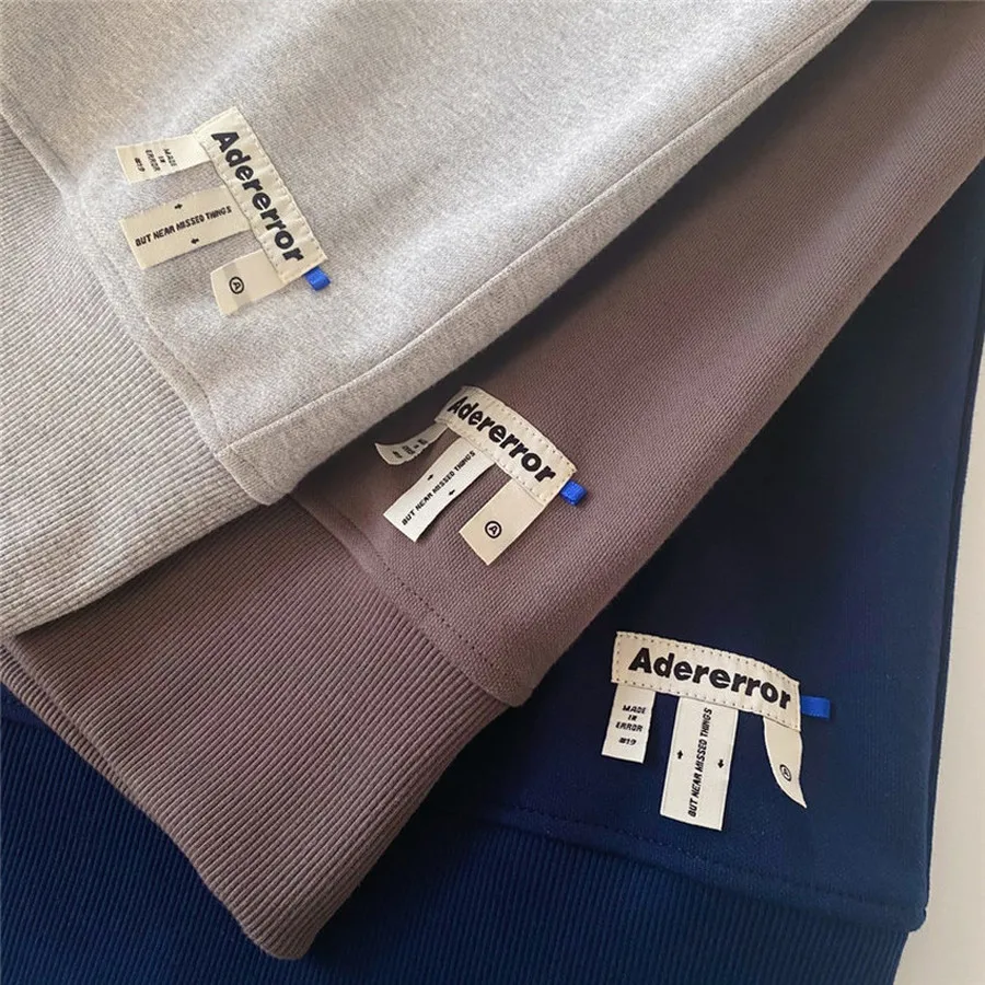 

Masking ADER ERROR Hoodie Men Women Heavy Fabric Zip Up Adererror Sweatshirts Ader Mark Pullovers Inside Tag