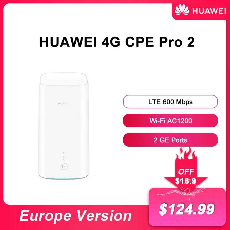 

Разблокированный Wi-Fi роутер Huawei 4G CPE Pro, 2 Мб/с, 600 ГГц