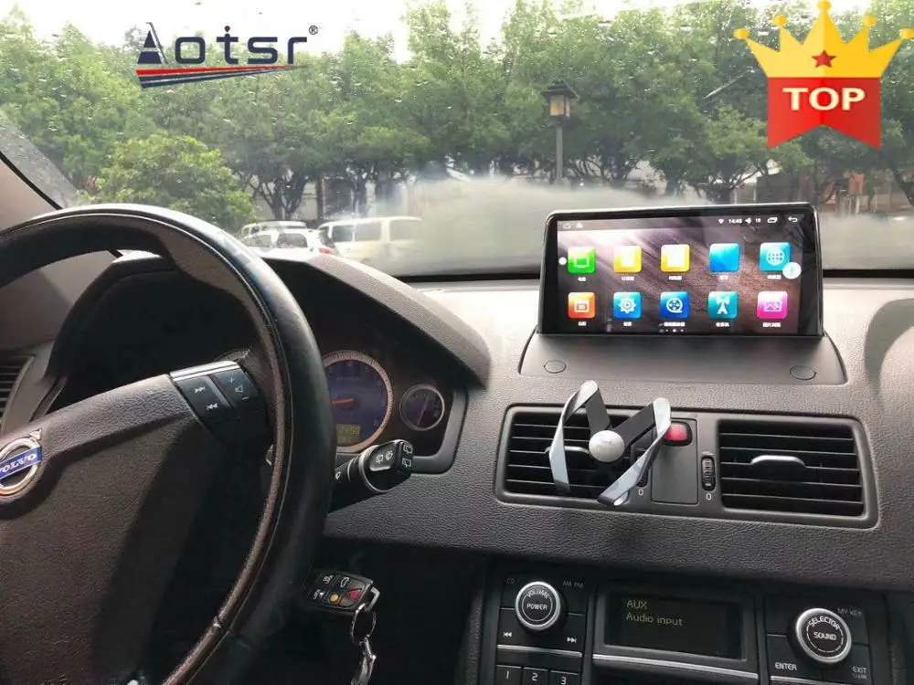 Автомобильный джойстик для Volvo XC90 2003 2013 Android 10 4G + 64GB GPS навигатор Авто Стерео
