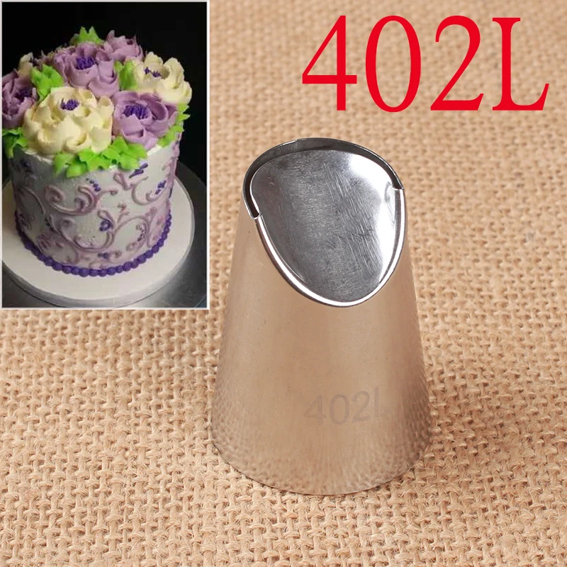 

#402L Extra Large Tulip Dahlia Big Cake Cream Tips Baking Tools For Cakes Decorating Stainless Steel Pastry Nozzles