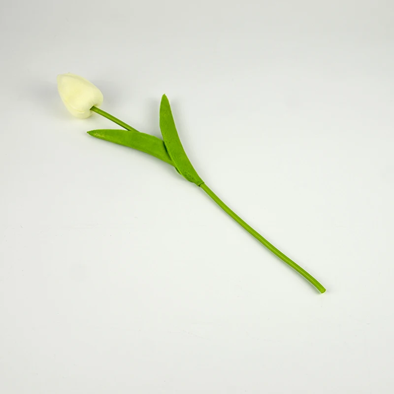 1pc flower White 9 видов цветов тюльпанов Флорес Флер искусственное украшение для свадебной вечеринки фестиваль искусственные растения для дома украшения аксессуары - Цвет: 1pc flower White