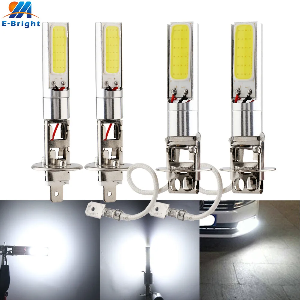 Светодиодный противотуманный светильник 4X H1 H3 880 881 H27 COB 24 SMD светодиодный