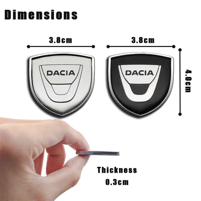 1/2PC Car Styling 3D Metal Emblem Badge Sticker Decals For Dacia Duster Logan Dokker Lodgy Sandero Stepway Mcv 2 Accessories | Автомобили