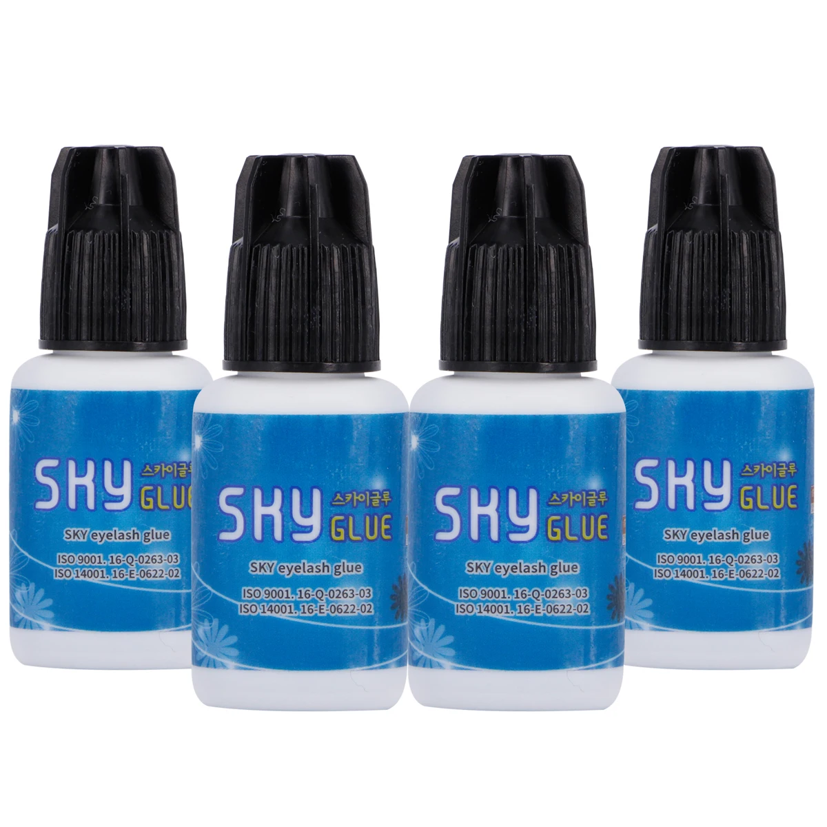 Клей Sky S + для наращивания ресниц 3 бутылки время удержания от 6 до 7 недель