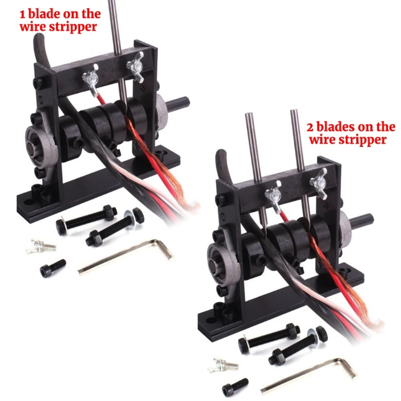 

Ручная портативная машинка для зачистки проводов с возможностью подключения к ручной дрели и кабелю 1-30 мм