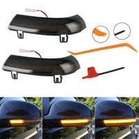 nicecnc pair wing mirror led indicator flowing turn signal light for golf skoda superb gti mk5 car replacement accessories