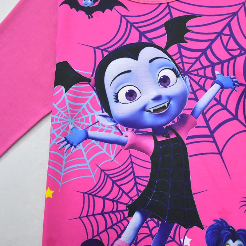 Детские пижамные комплекты для девочек; Пижама vampirina; детская пижама; Пижама vampirin; одежда для сна; домашняя одежда; детская пижама с героями мультфильмов; комплект одежды на Хэллоуин