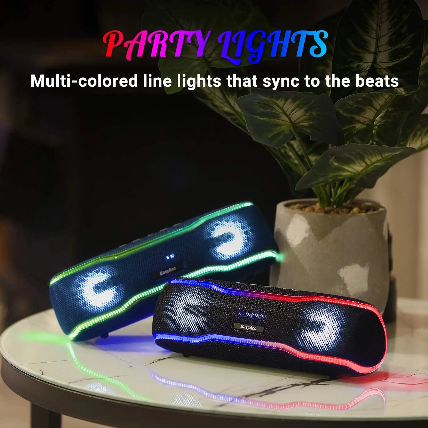 Портативная Bluetooth Колонка EasyAcc водонепроницаемая IPX7 колонка с двойным