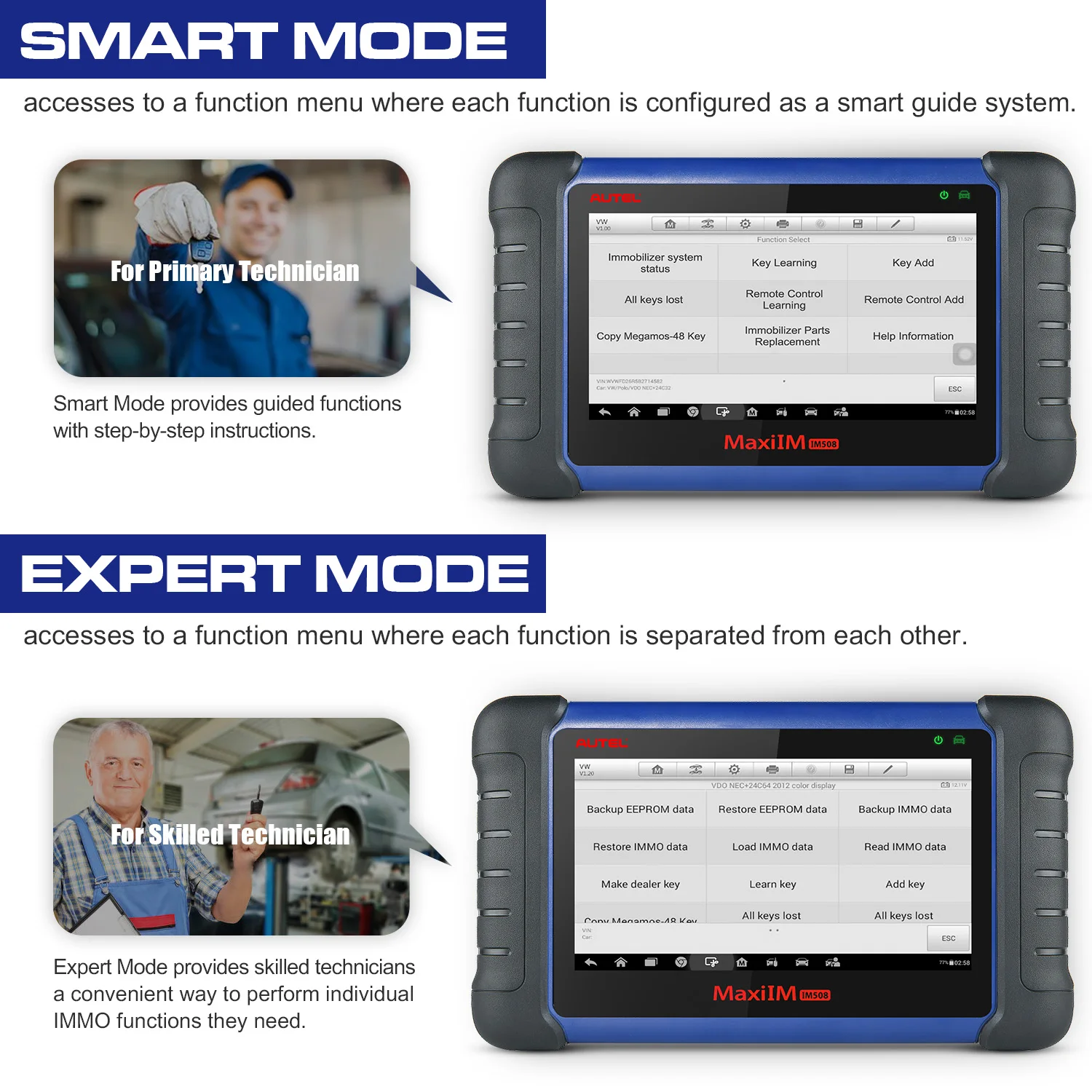 Autel MaxiIM IM508 ключевой программируемый сканер OBD2 IMMO ECU с OE уровнем все системы