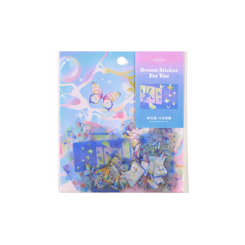 

40PCS Cute Diary Washi Stickers Neverland Series Creative Deam Hand Account Kawaii Stickers Notes Scrapbooking Stationery