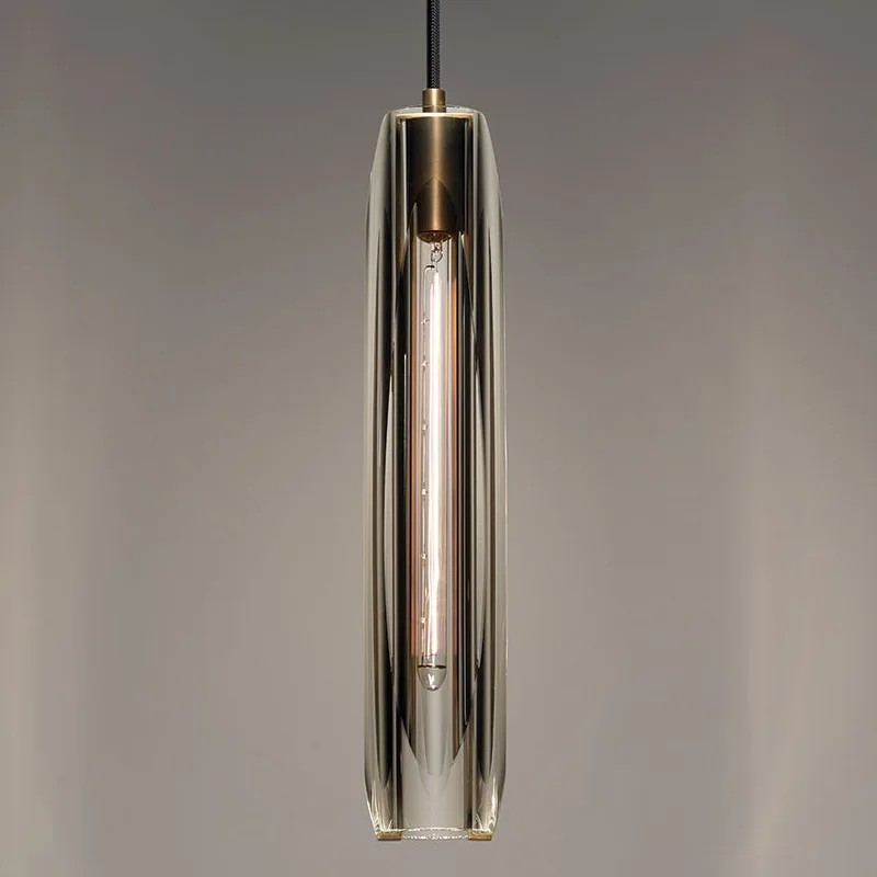 Europe Gold Crystal Vertical Pendant Light Lighting for Living Dining Room Kitchen Hallway Bedside Bedroom Home Decoration Lamps