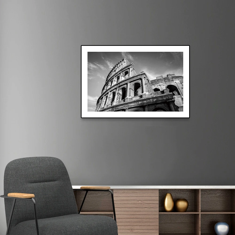 

Cassisy Canvas Posters Painting Gray Tone Magnificent Famous Buildings Printing Wall Art Pictures Modern Home Living Room Decor