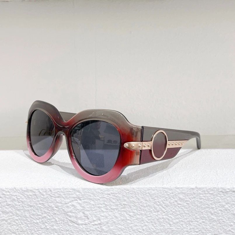 

2022 oval Frame Women sunglasses 1132E Dyeing design Celebrity style Men glasses Fashion Accessories black/green/Tortoiseshell