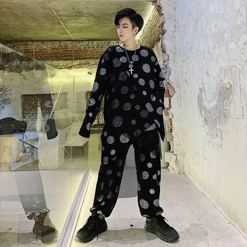 Мужские комплекты из 2 предметов (футболка + штаны) Мужская Уличная панк