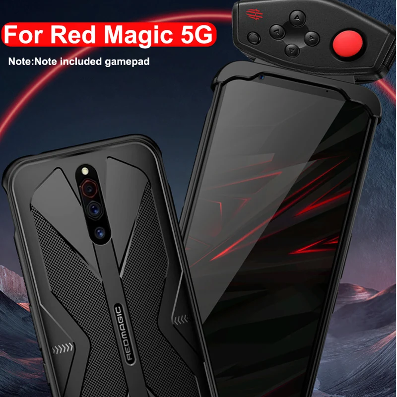 Противоударный защитный мягкий чехол из ТПУ для телефона ZTE Nubia Red Magic 5G с