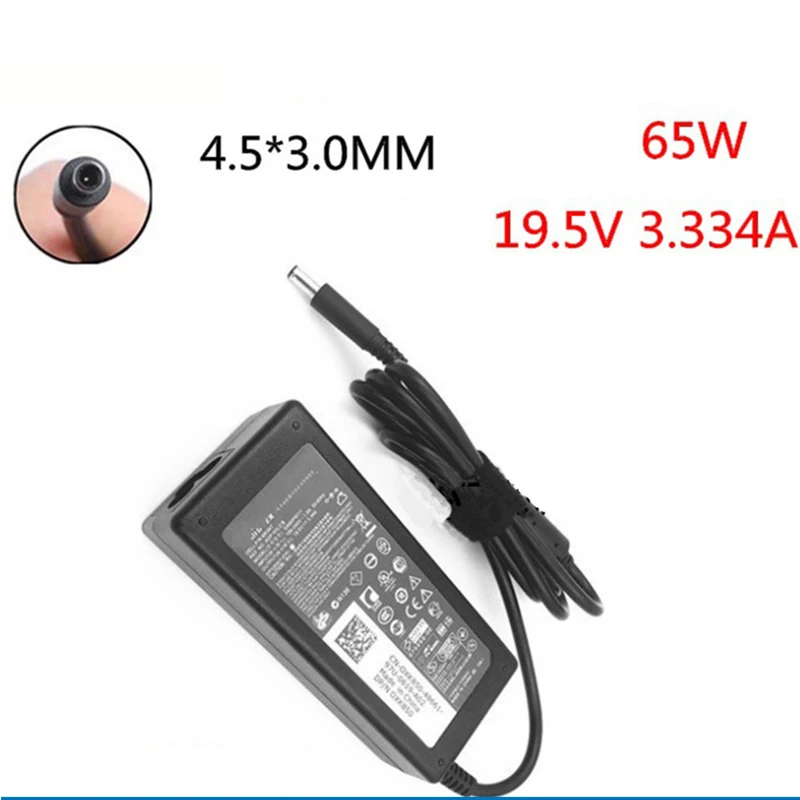 Ноутбук AC Мощность Зарядное устройство адаптер 65W 19 5 V 3.34A Питание для Dell Inspiron 15 5558