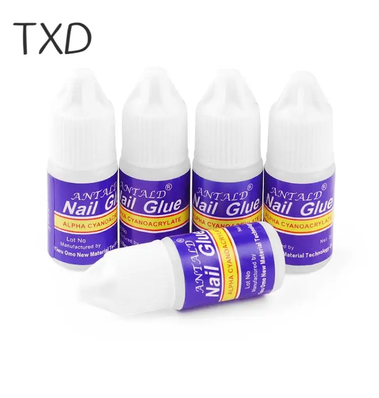 

TXD Nail Glue Fast Drying Professional Nail Art Glue False Art Decorate Tips Accessories Manicure Tools For Salon or Home Use