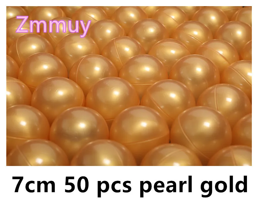 7cm pearl color 50 шт., 7 см, рождественский подарок, красочный шар, мягкий пластик, Океанский шар, забавный, для маленьких детей, для девочек и мальчиков, плавающая игрушка, бассейн, океан, волнистый шар - Цвет: 7cm pearl color