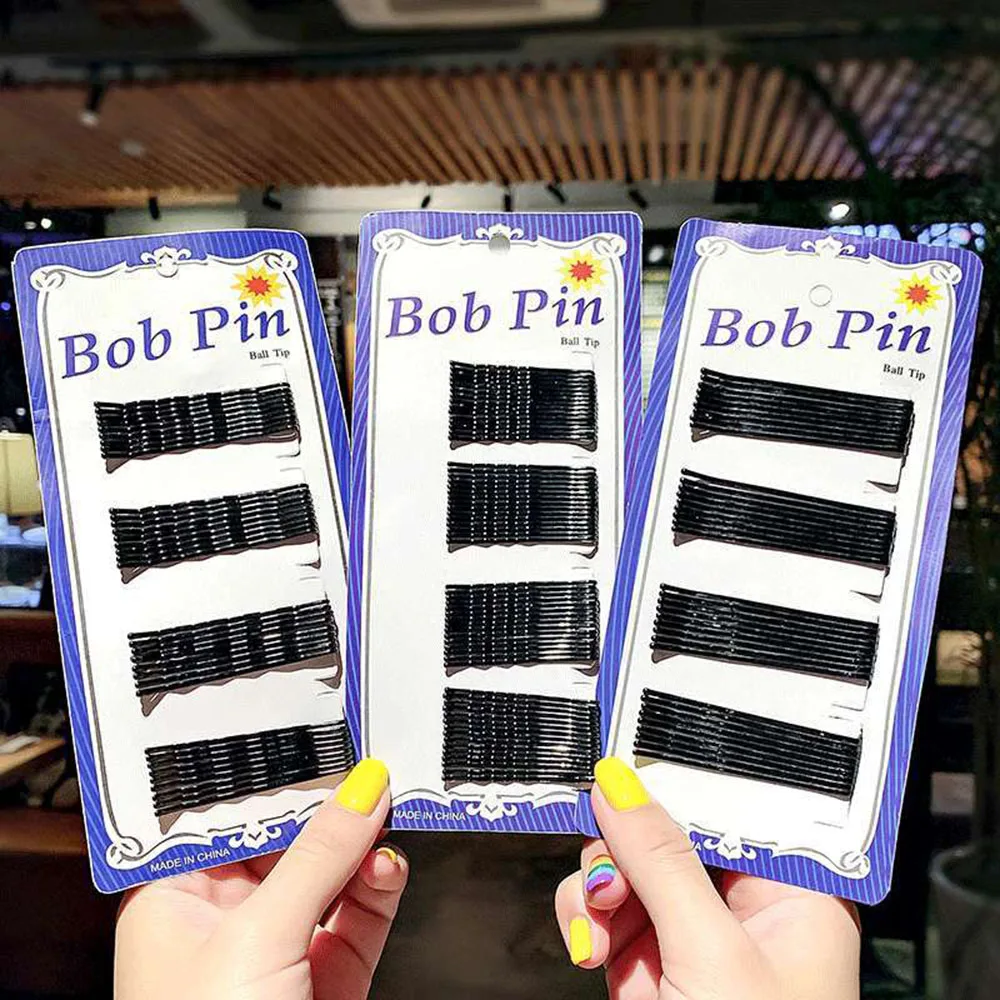 

36/60Pcs Black Hairpins For Women Hair Clip Lady Bobby Pins Invisible Wave Straight Hairgrip Barrette Styling Tools Accessories