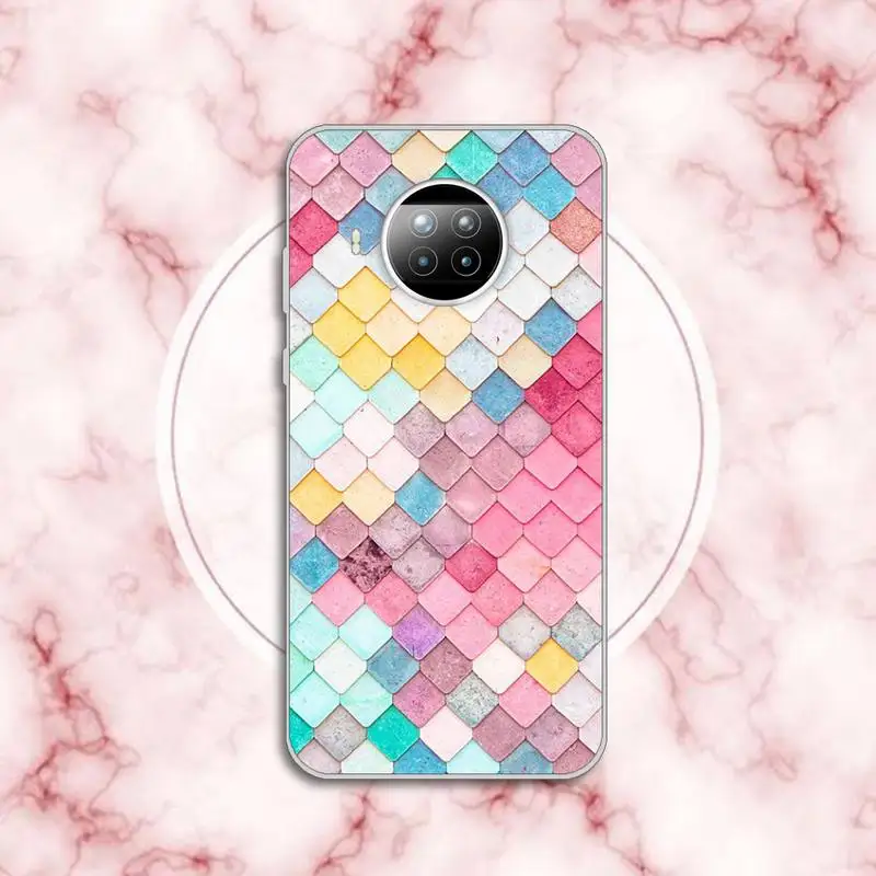 

Phone Case For Xiaomi Redmi note 10 t 8 9 pro lite 11 dog animal painting flower aesthetics marble